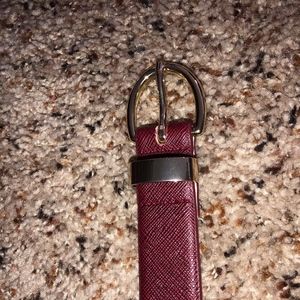 Target Burgundy Gold Metal Belt